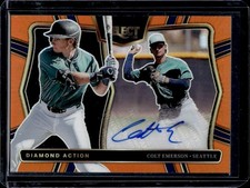 2025 Select Colt Emerson Diamond Action Signatures Orange Prizm Auto #/75