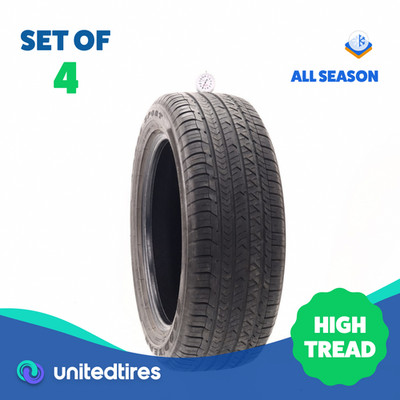 Set of (4) Used 225/55R18 Goodyear Eagle Sport AS 98V - 8-8.5/32