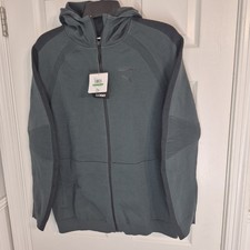 Puma Evolution Green EvoKnit Move Size L Hooded Track Jacket Hoodie Men's NWT