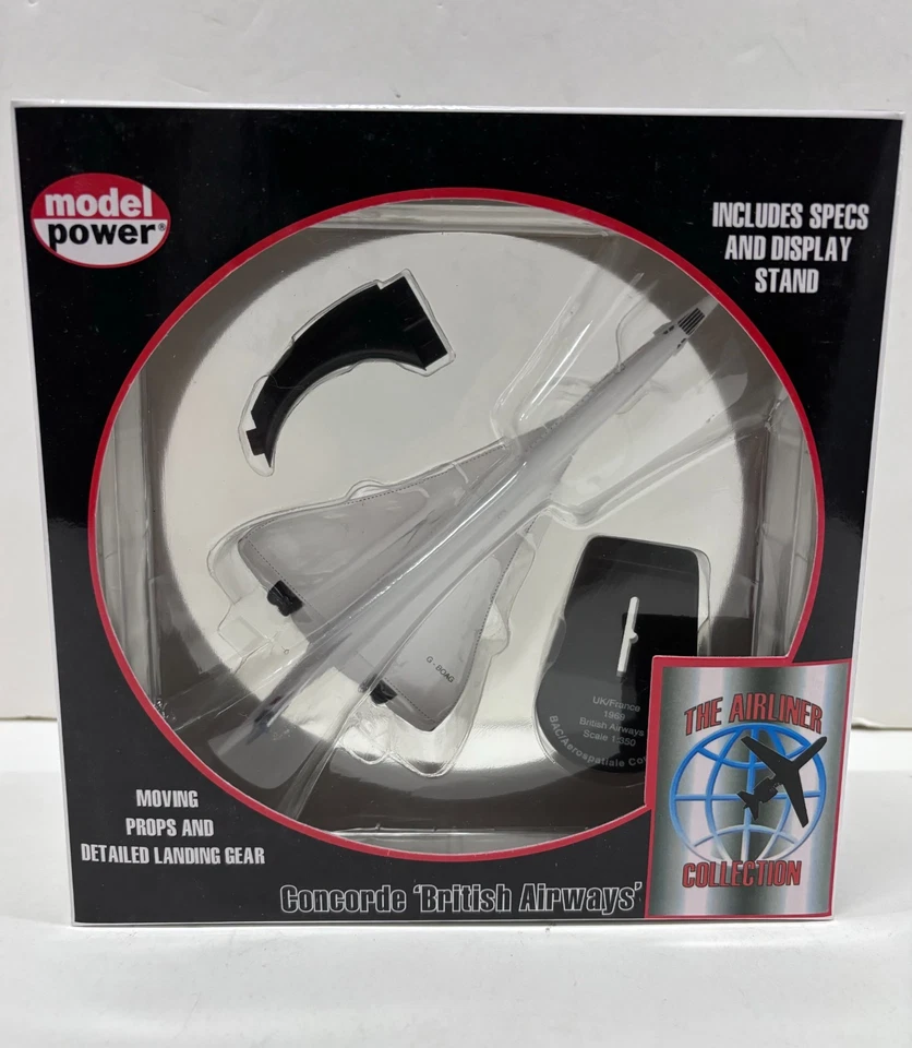 Model Power Lot of 3 Die Cast Planes, Concorde Polikarpov Etendard Postage Stamp - Image 2 of 4