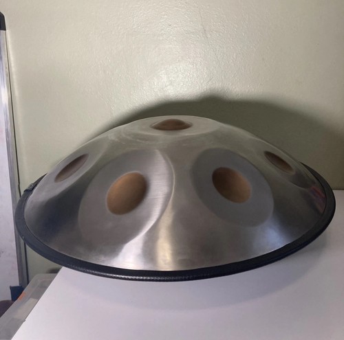 22” Stainless Steel Handpan Drum 10 Note Hand Pan w/ Backpack Case Percussion