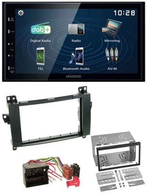 Kenwood 2DIN Bluetooth MP3 USB DAB Autoradio für Mercedes B-Klasse T245 05-11 - Bild 1 von 4