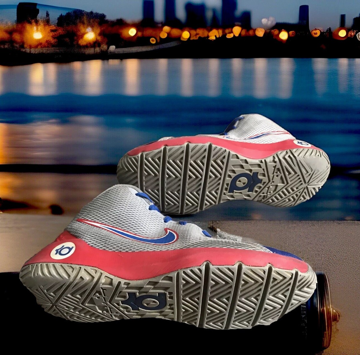 NIKE KD TREY 5 “KEVIN DURANT” GREY/RED/ROYAL (GS) BIG KIDS