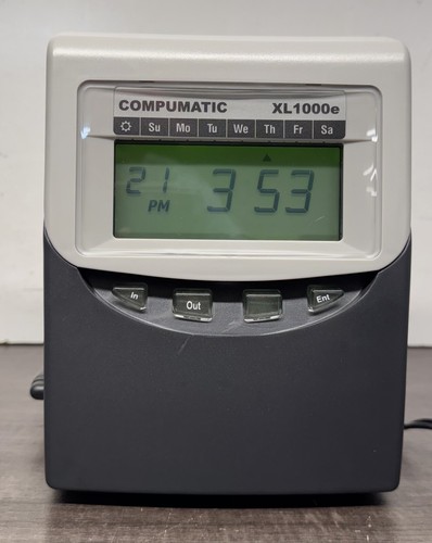 Compumatic XL1000e Time Clock #TL-859 | eBay Australia