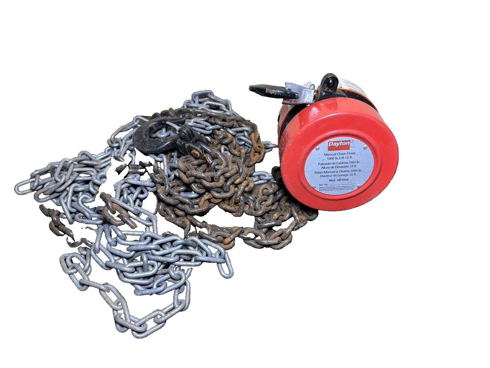 Polipastos de Cadena Manual Dayton