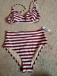 old navy high waisted bathing suit
