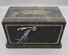 Vintage 1926 Metal Desktop Storage Container 100% Distributor Sales Contest