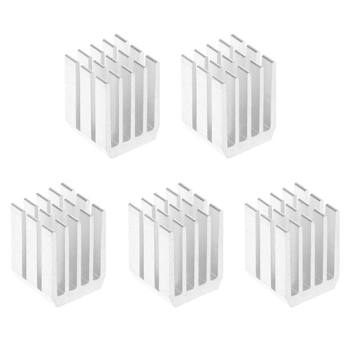 5Pcs/Set 9x9x12mm Aluminum Cooling Heat Sink Chip Ram- Radiator Heatsink Cooler - Bild 9 von 10