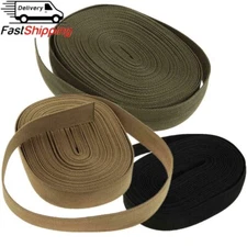 Tactical 1 Inch X 10 Yards Military Spec Flat Nylon Heavy Webbing Strap Hunting