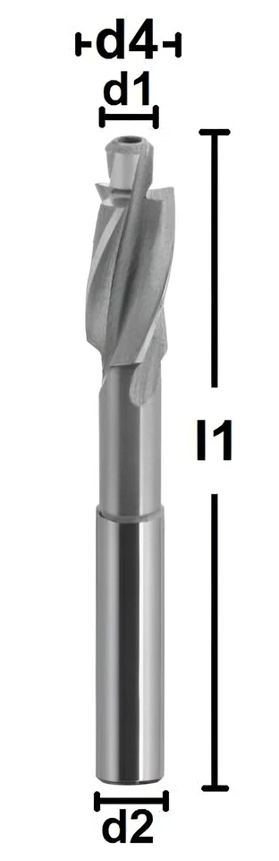HSSE Zapfensenker Flachsenker mit festem Führungszapfen Fein 180° DIN373 NEU Z=3 - Bild 2 von 4