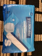 Medline FitRight Ultra Adult  Underwear, Briefs Small 20-28” 22 Count.