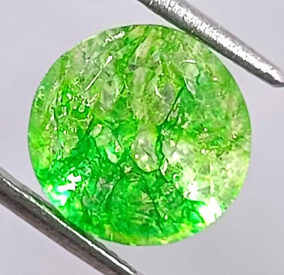 FINEST QUALITY 6.80 CT NATURAL GREEN EMERALD CERTIFIED ROUND CUT LOOSE GEMSTONE