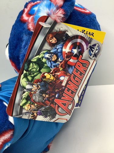Build-A-Bear Captain America Plush Marvel Avengers 16 inch W/ Outfit *READ* - Picture 7 of 10