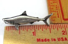 shark or whale pin vintage collectible marine sea ocean mammal pinback jewelry