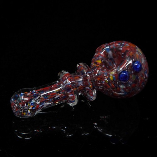 3.5 inch Handmade Thick Pocket Mini Cosmic Rings Spoon Smoking Bowl Glass Pipes - Picture 38 of 42