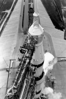 8x10 Print NASA Apollo 11 Saturn V Rocket Stands Ready on Pad 1969 # ...