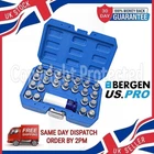 23PC VAG LOCKING WHEEL NUT MASTER KEY SET AUDI VW SEAT SKODA SPLINE RIBE TYPE