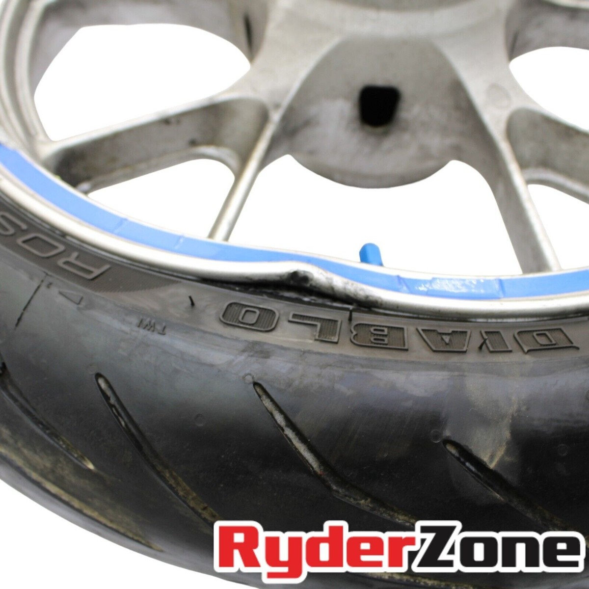 リンリ 2006 - 2011 KAWASAKI NINJA ZX14 FRONT WHEEL RIM W TIRE