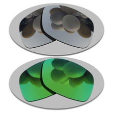 US Silver Green Replacement Lenses For-Oakley Ravishing Polarized Anti-Scratch