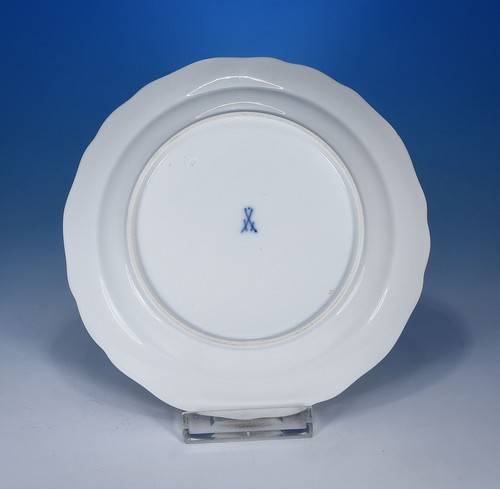 Meissen "Blumen & Insekten" Kuchenteller 17,5 cm. Pfeifferzeit 1.Wahl - Bild 2 von 3
