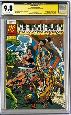STARSLAYER #2 CGC 9.8 WP JSA SIGNATURE SERIES MIKE GRELL 1982 Dave ...