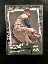 WARREN SPAHN 2020 Topps WARriors of the Diamond BLACK #18 /299 ATLANTA BRAVES