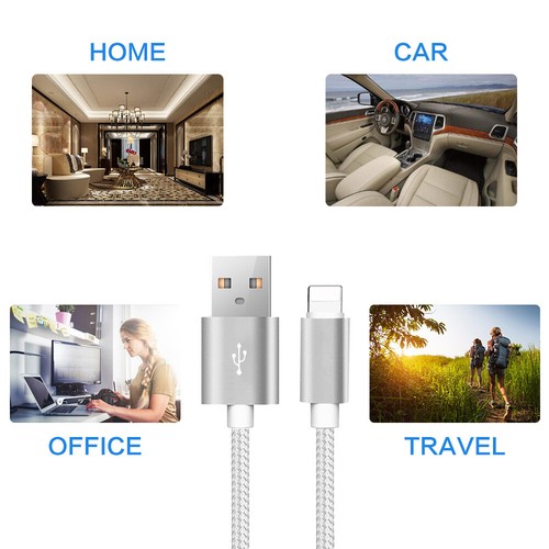 3 Pack 10FT Charger Cable For Apple iPhone 13 12 11 X XS 8 Charger Cord Cable - Picture 4 of 6