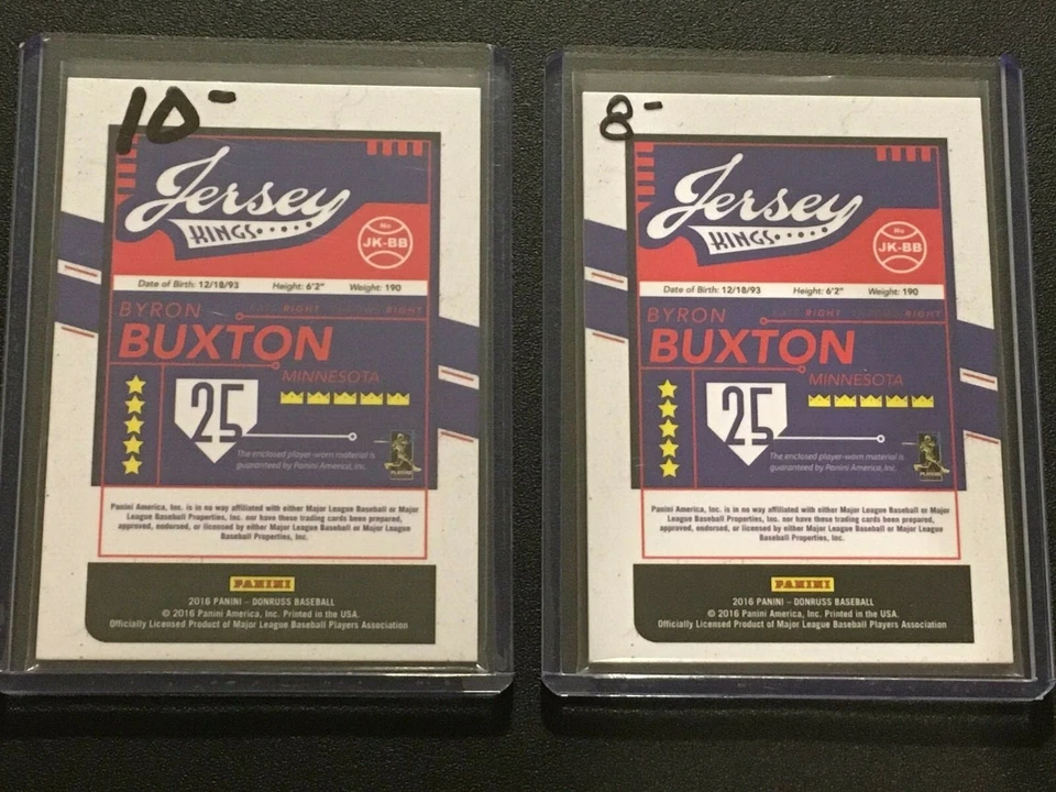 2016 Donruss Byron Buxton Jersey Kings /99 - Image 2 of 3