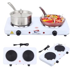 UK PORTABLE HOT PLATE ELECTRIC COOKER DOUBLE TABLE TOP HOB 1500 + 1000W STOVE