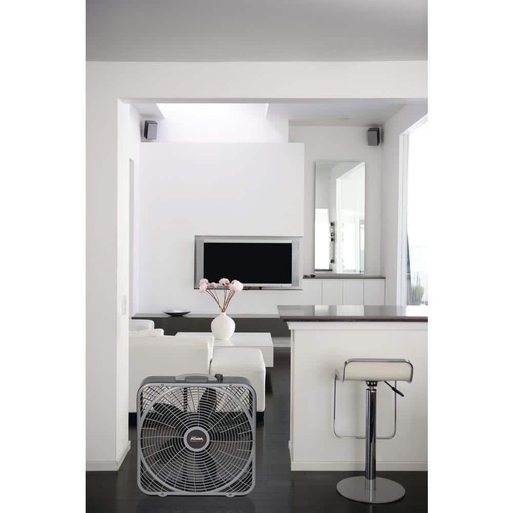 Lasko 20 in. Power Plus Box Fan 3-Speed Floor Steel Indoor Built-in Carry  Handle - כרית לי - כרית הריון והנקה הטובה בישראל