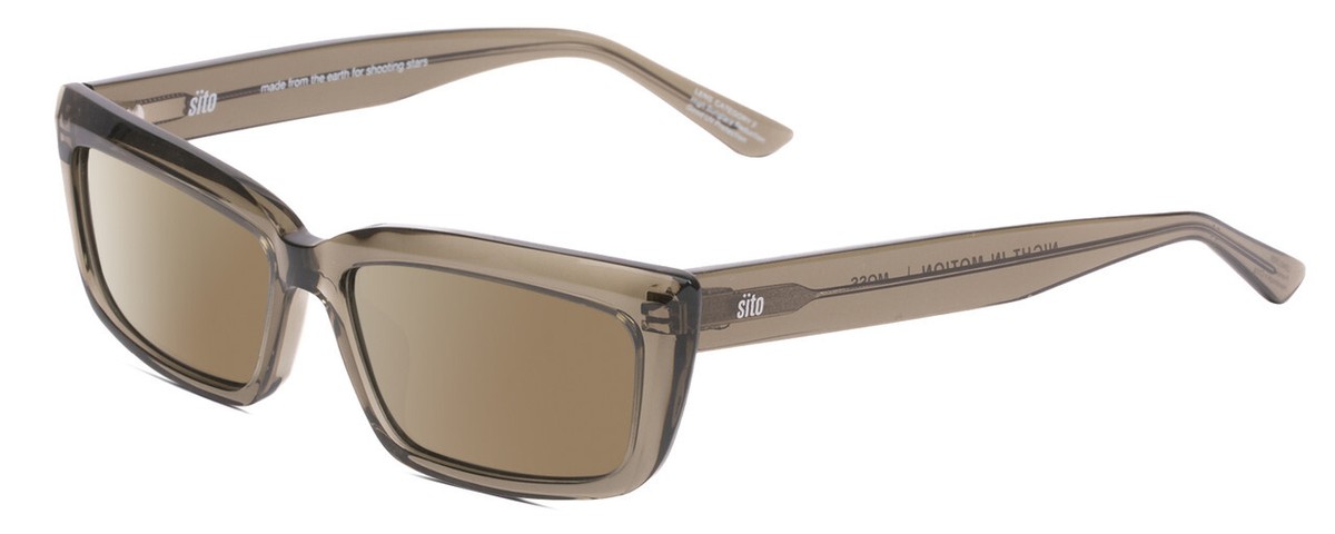 SITO SHADES NIGHT IN MOTION Unisex Polarized Sunglasses Moss Brown