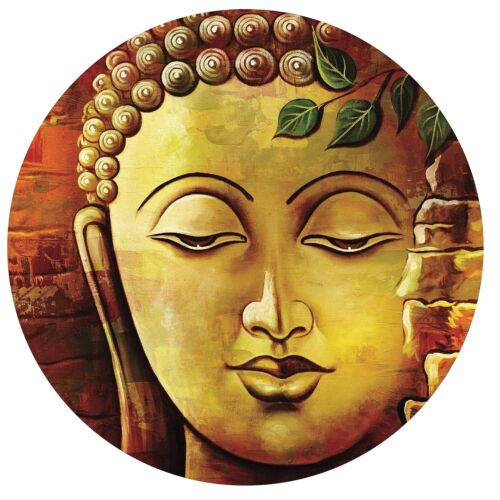 Wall Hanging Ceramic Plate Lord Buddha Decor 10 inches