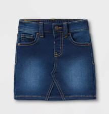 NEW Cat & Jack Toddler Girls' Denim Skirt Size 2T