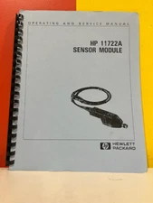 HP 11722A Sensor Module Operating & Service Manual