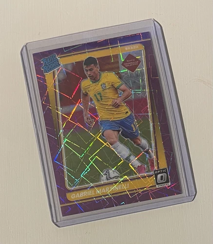 Gabriel Martinelli 2021-22 Donruss Optic Rated Rookie Purple Velocity