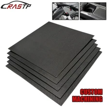 320X320MM 100% 3K Real Carbon Fiber Sheet Laminate Plate Panel 1-5MM Thickness