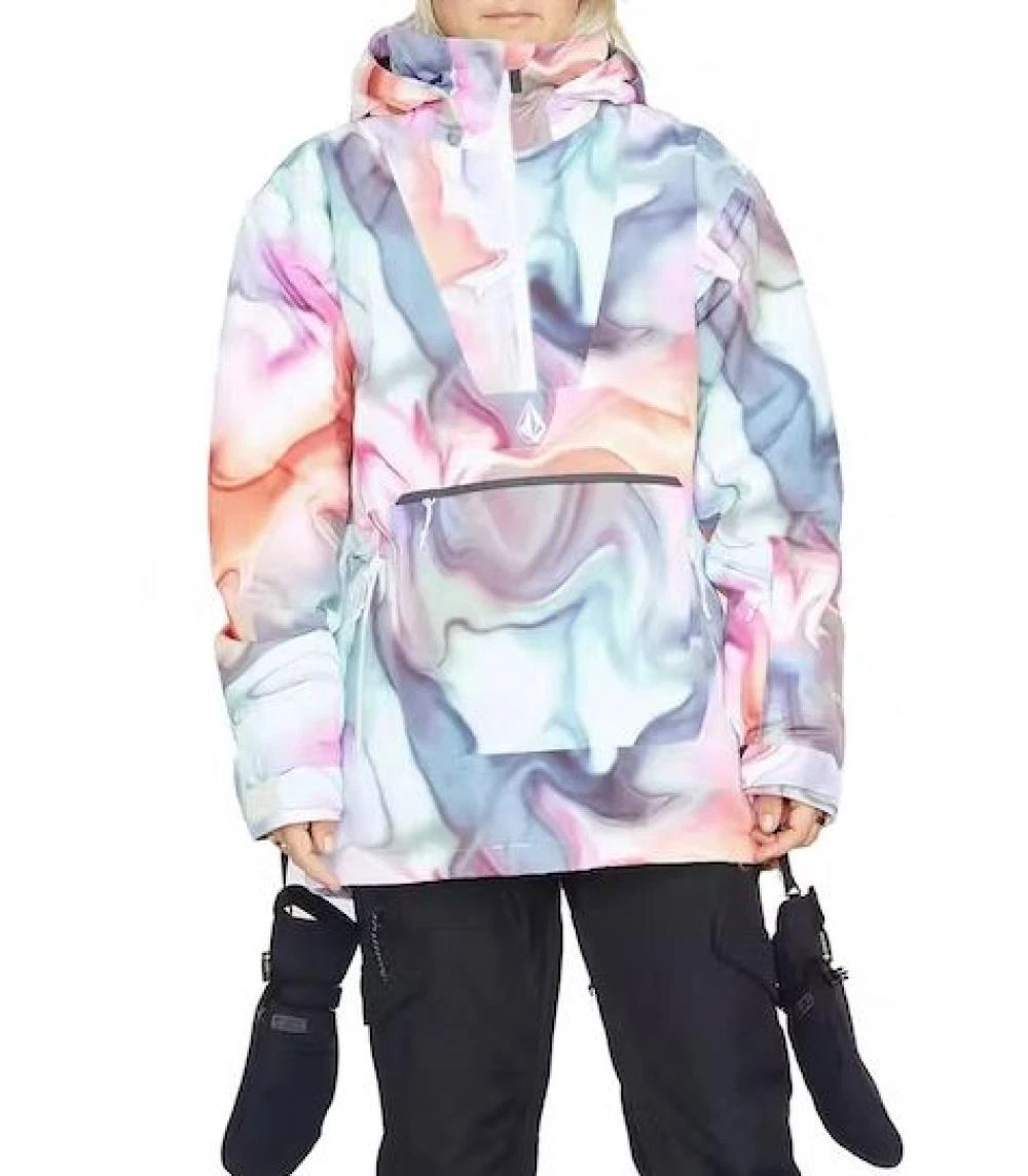 Volcom Fern Insulated Gore Tex Pullover Jacket Snowboard Women s