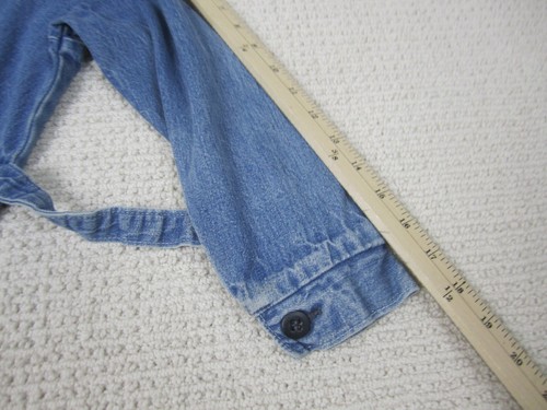 VTG Oshkosh B'Gosh Overalls Boys Sz 6 Blue Denim Jean Mechanic Farmer Full Suit - Picture 17 of 17