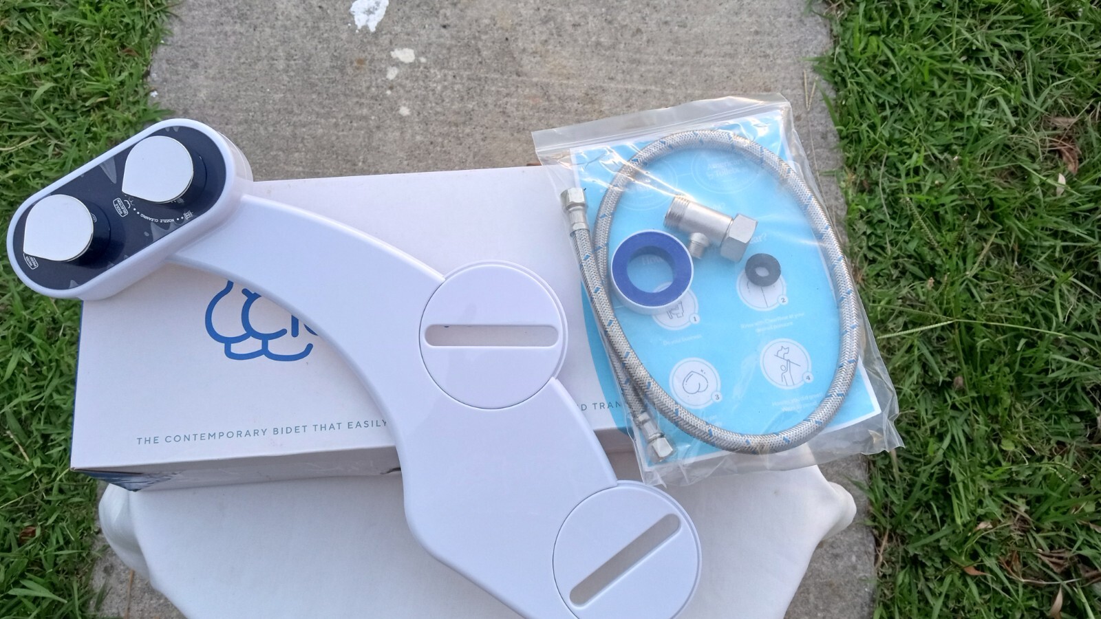 Clear Rear The Buttler Bidet Attachment Nonelectric Bidet Toilet