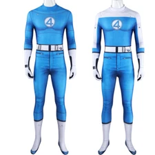 The Fantastic Four Mister Fantastic Human Torch Thing Jumpsuit Cosplay Costume