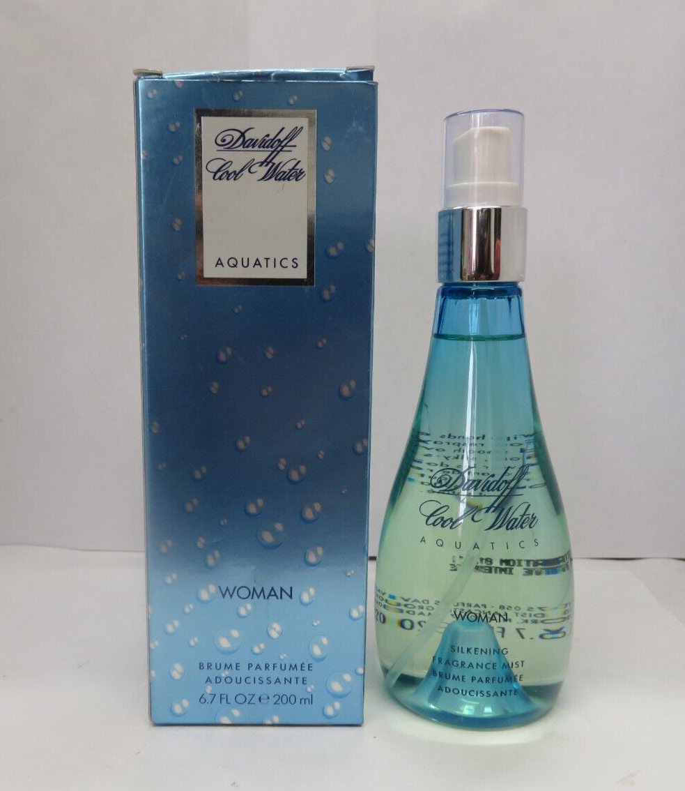 DAVIDOFF COOL WATER AQUATICS SILKENING FRAGRANCE MIST 6.7 oz/200 ml READ  DESCR. | eBay