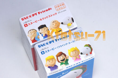 Juego de 2 tipos de figuras de PVC suave Peanuts Snoopy Friends mascota - Imagen 2 de 3
