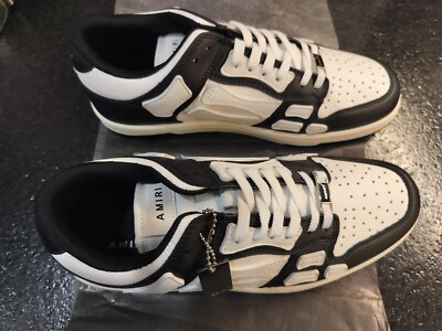 Men's Amiri Skeleton Top Sneaker Black/White US 12 NO BOX