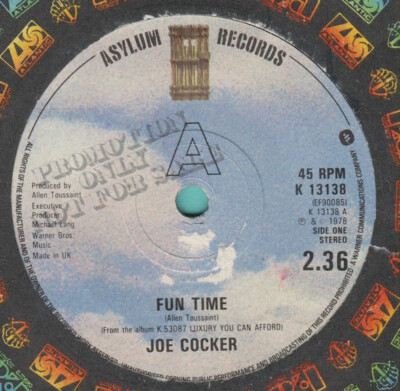Joe Cocker - Fun Time (7'', Single, Promo)