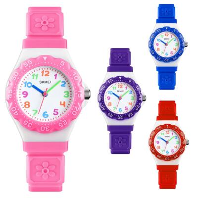 Skmei Kids Boys Girls Children First Watch Easy Tell Time Learning 4 Colours