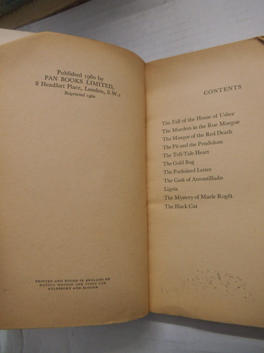 TALES OF MYSTERY AND IMAGINATION BY EDGAR ALLEN POE 1960 GREAT PAN PAPERBACK - Picture 5 of 5