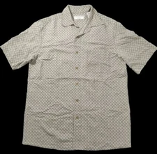 Covington コヴィントン グリーン半袖カジュアル ボタンダウン シャツ男性サイズ 38-40 中くらい 