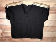 Pinnacle Health Unisex Scrub Top XL Gray Short Sleeves Reversible V-Neck LBB76