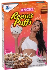Angel Reese WNBA Reeses Puffs Cereal LIMITED EDITION. 11.5oz CHICAGO SKY
