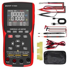 ZT-DQ02 2-IN-1 High Precision Handheld LCR Meter with 2 Kelvin Clips